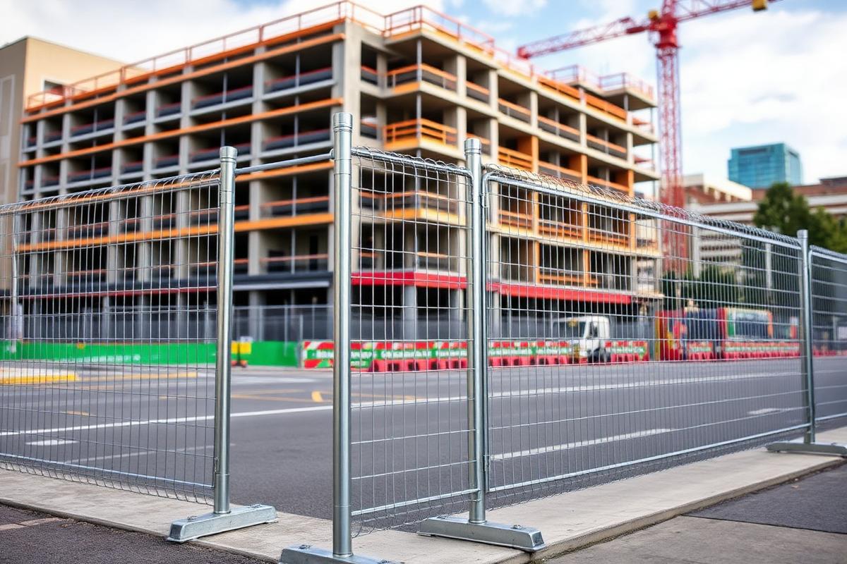 Commercial construction — temporary fencing in Canberra
