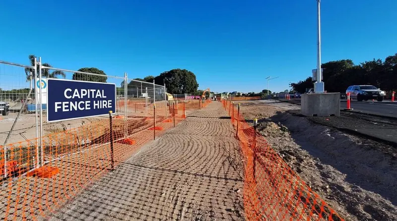 Commercial sites — temporary fencing in Canberra
