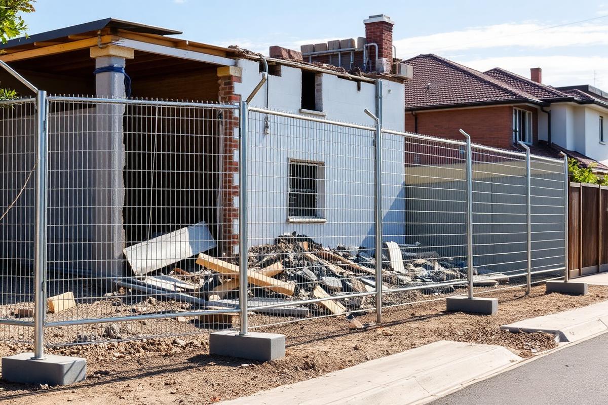 Demolition & renovation — temporary fencing in Canberra